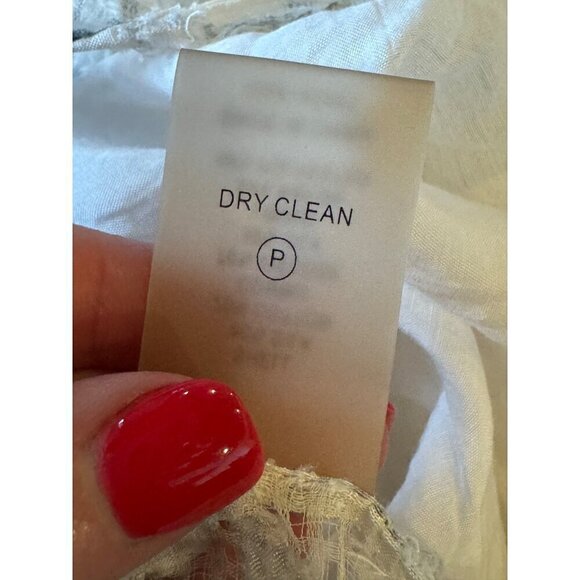 Chelsea And Walker Shirt Women 8‎ Ivory Floral Silk Blend Asymmetric Becky Cami - Picture 11 of 11